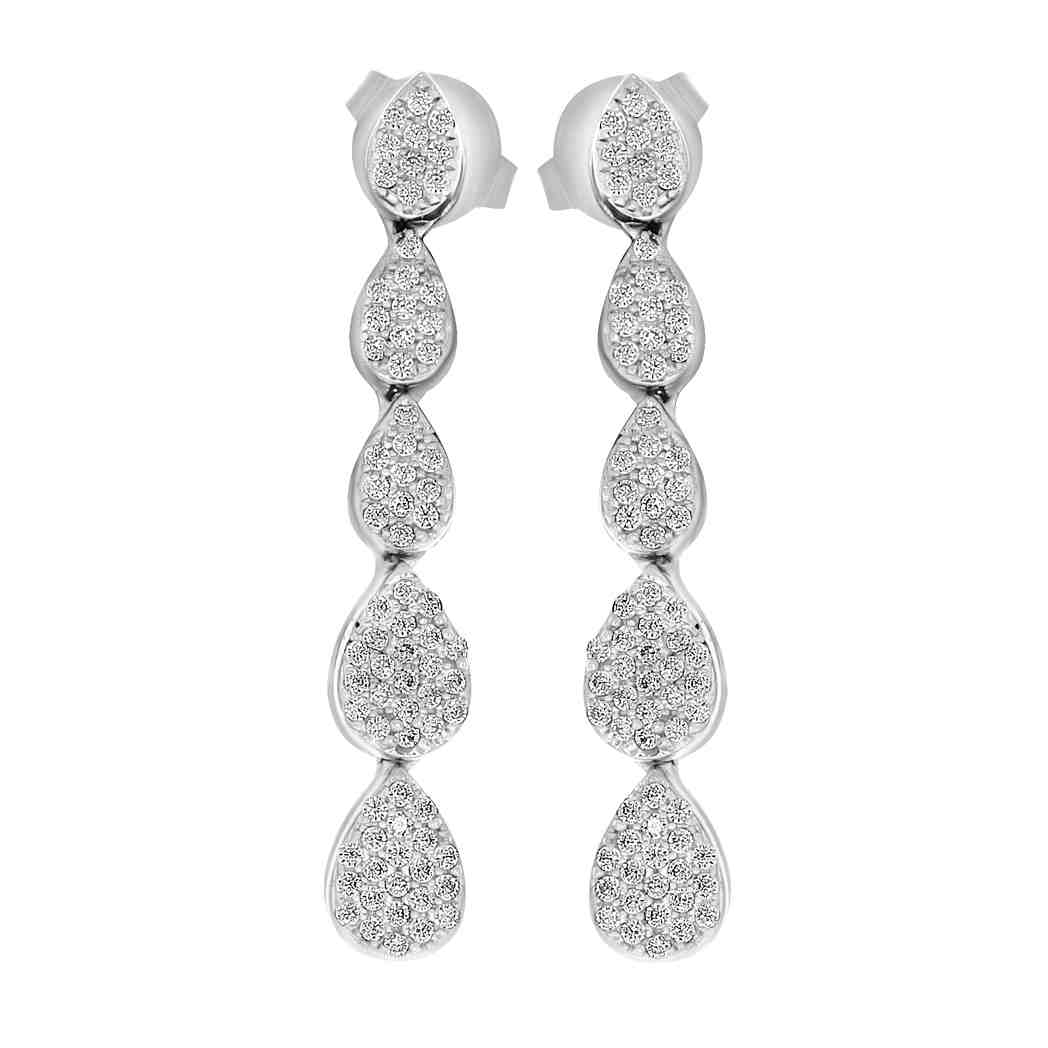 Long Stud Diamond Earring ER21739A